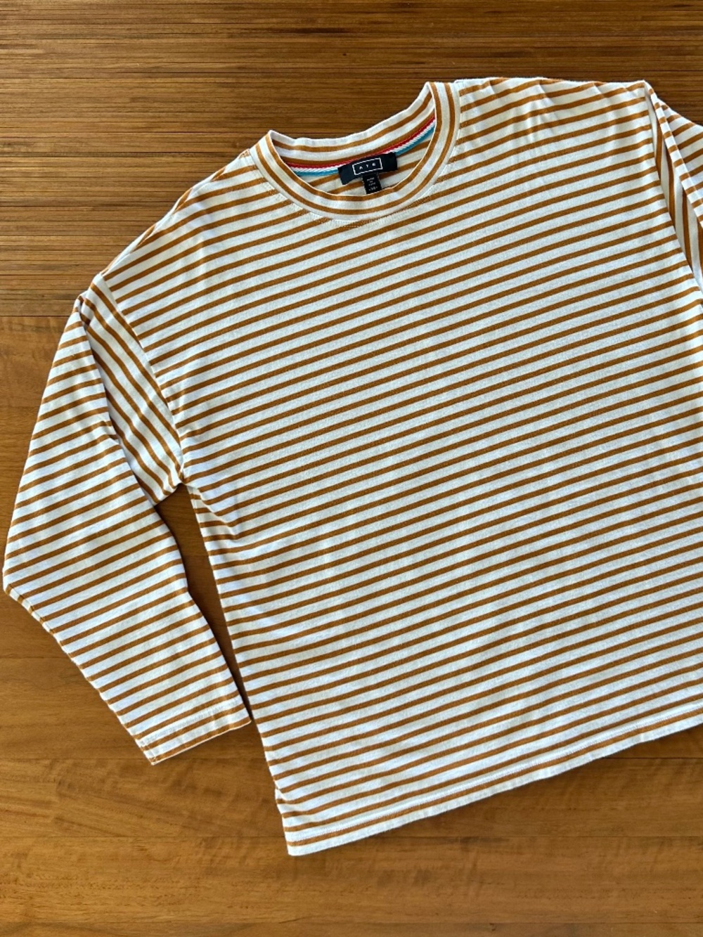 AYR French Fry Tee Mustard Striped - XS